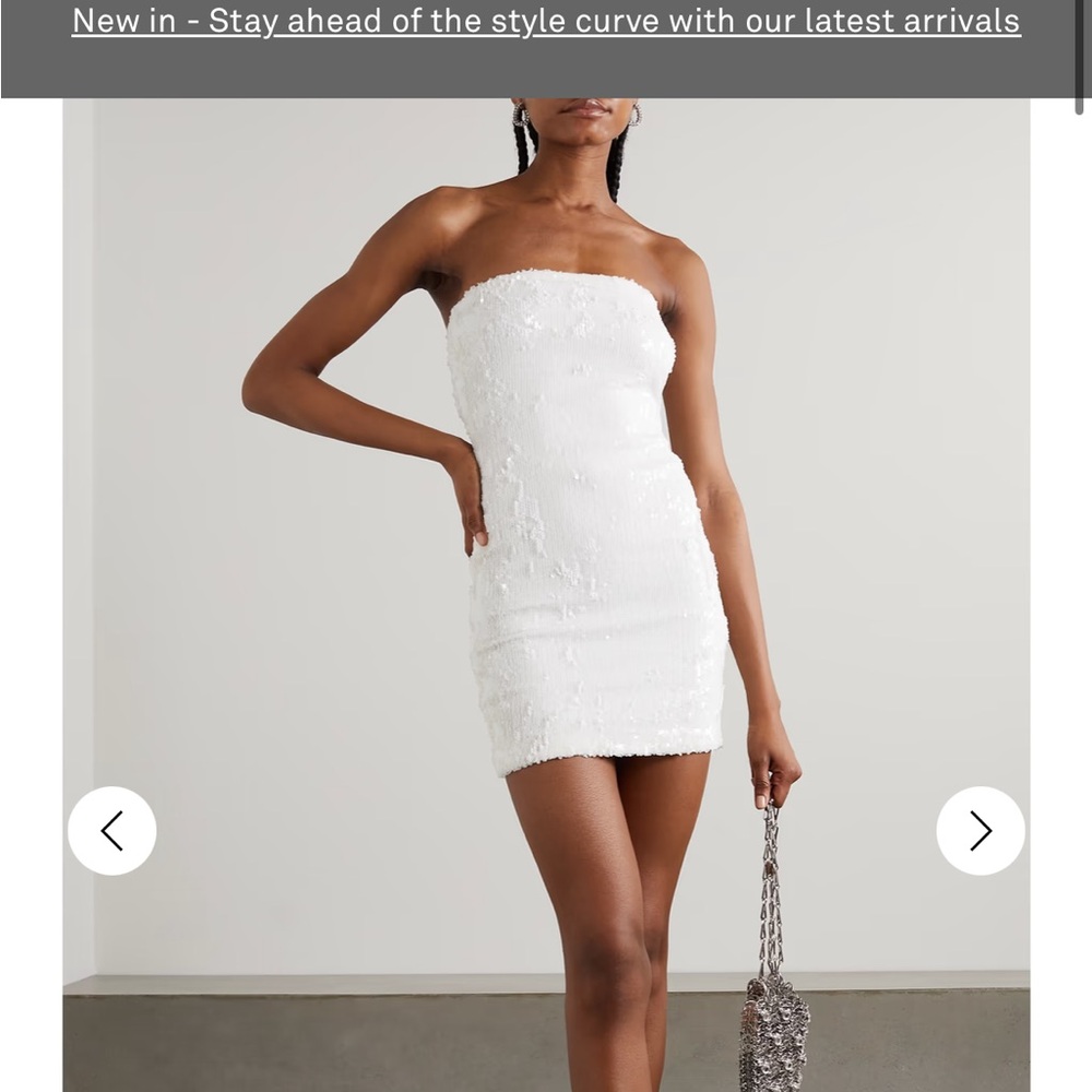 SPRWMN
Strapless sequined stretch-tulle mini dress